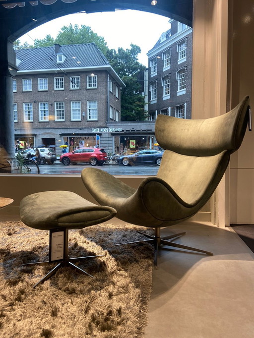 Boconcept - Imola Set - Loungestoel en Voetenbank