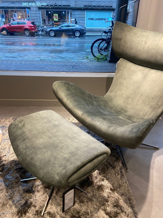 Image 1 of Boconcept - Imola Set - Loungestoel en Voetenbank