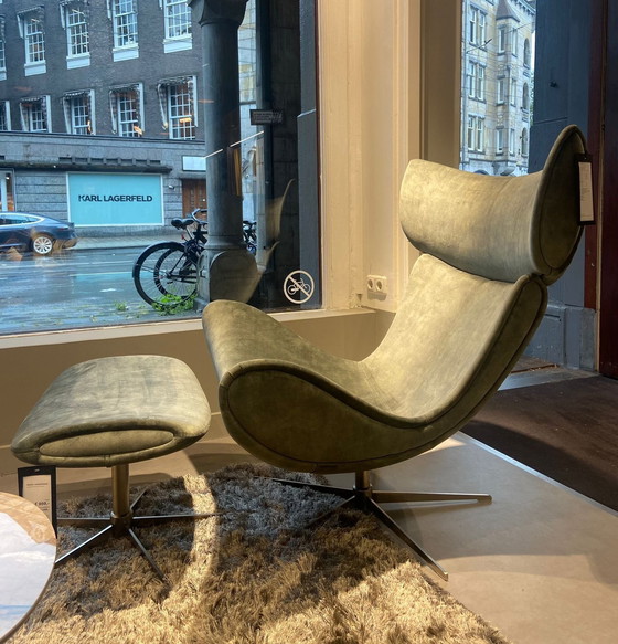 Image 1 of Boconcept - Imola Set - Loungestoel en Voetenbank