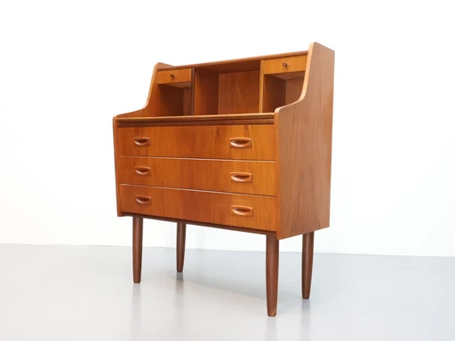 Deense vintage secretaire teak 