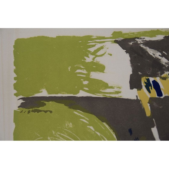 Image 1 of Vintage kleurenlitho op Van Gelder Zonen papier door Jörgen Fogelqvist, Zweden 1980