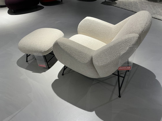 Image 1 of Leolux Anton Fauteuil + Voetenbank Toonzaalmodel