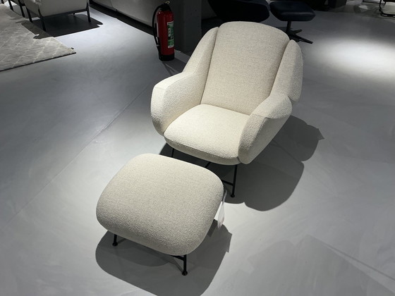 Image 1 of Leolux Anton Fauteuil + Voetenbank Toonzaalmodel