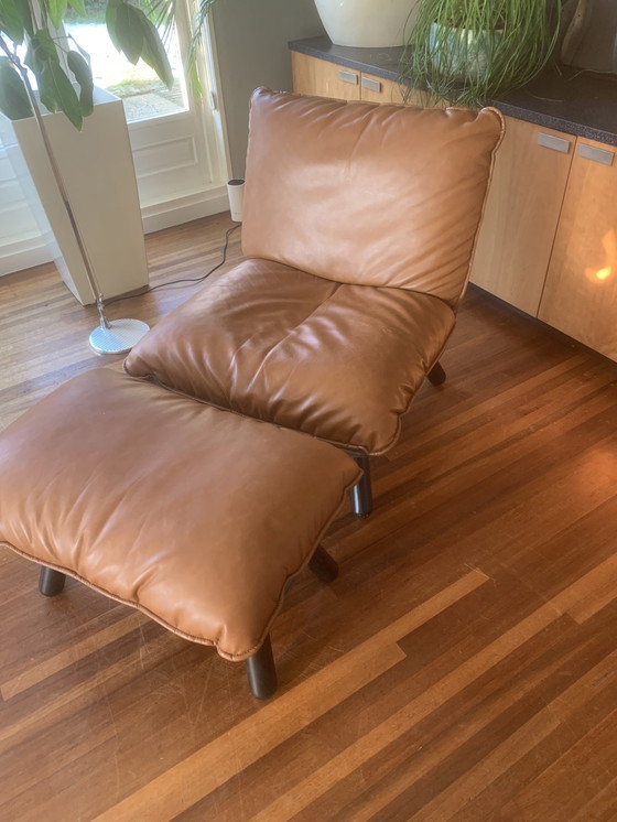 Image 1 of 2 X Lazy Sack Fateuil Met 1 Hocker