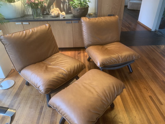 Image 1 of 2 X Lazy Sack Fateuil Met 1 Hocker