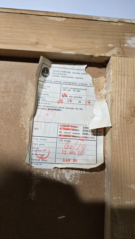 Image 1 of Vintage bank van Tatra Nabytok