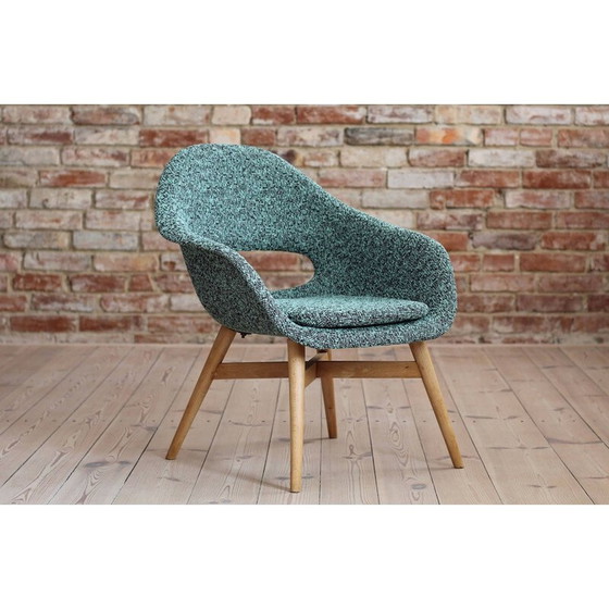 Image 1 of Paar vintage houten fauteuils van Miroslav Navrátil, Tsjecho-Slowakije 1950