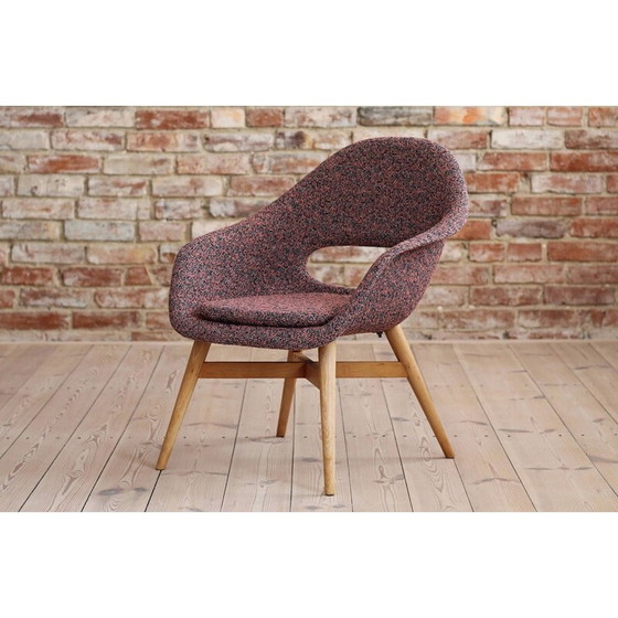 Image 1 of Paar vintage houten fauteuils van Miroslav Navrátil, Tsjecho-Slowakije 1950