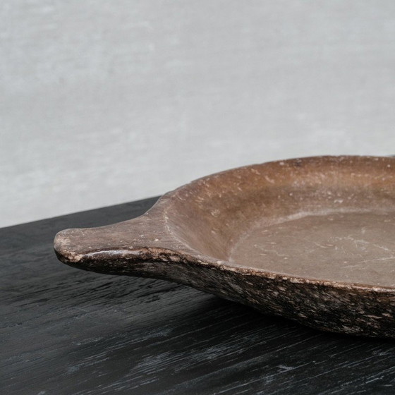 Image 1 of Vintage primitief stenen dienblad, Nepal 1930