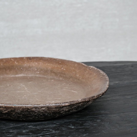 Image 1 of Vintage primitief stenen dienblad, Nepal 1930