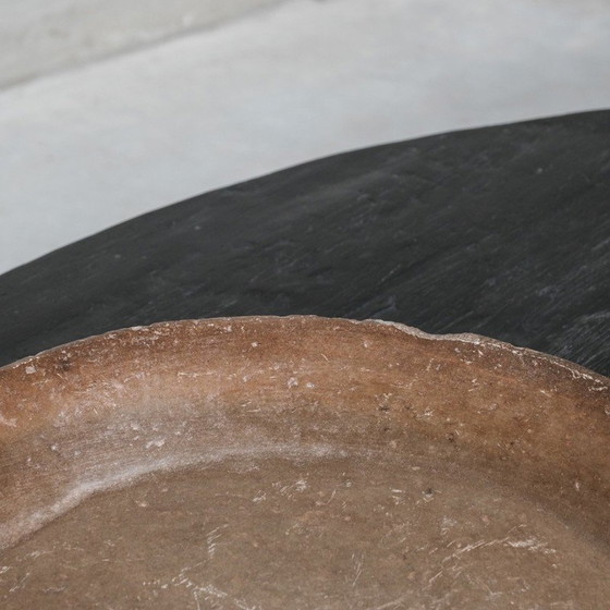 Image 1 of Vintage primitief stenen dienblad, Nepal 1930