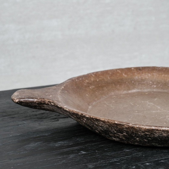 Image 1 of Vintage primitief stenen dienblad, Nepal 1930