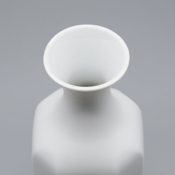 Image 1 of Op-Art Bisque Porseleinen Vioolvaas Duo Heinrich Fuchs Hutschenreuther Archais