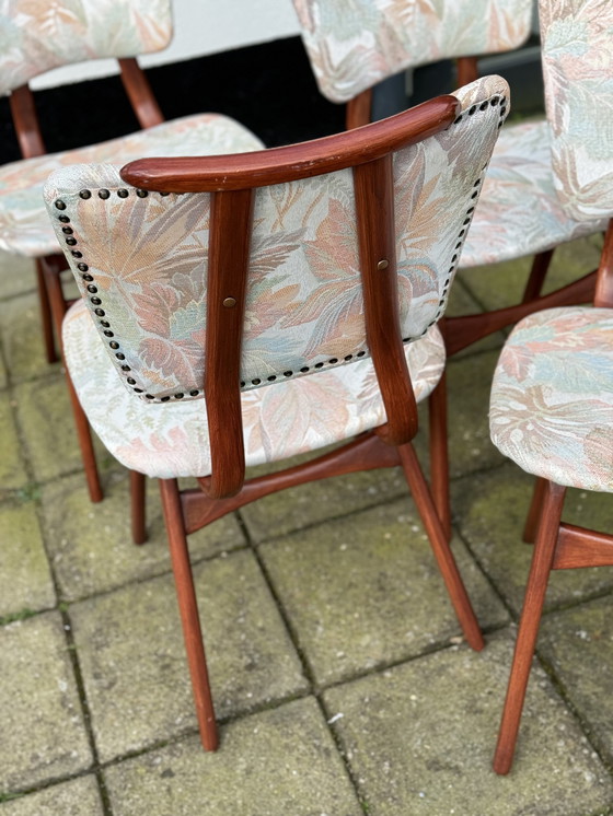 Image 1 of 4x vintage eetkamerstoelen