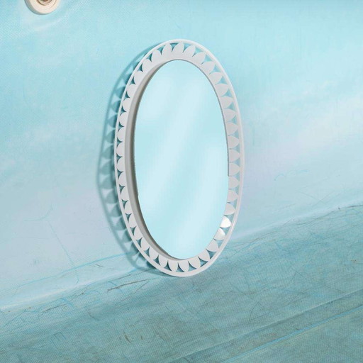 Space age 70s spiegel Hillebrand, organic shaped mirror