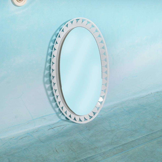 Image 1 of Space age 70s spiegel Hillebrand, organic shaped mirror