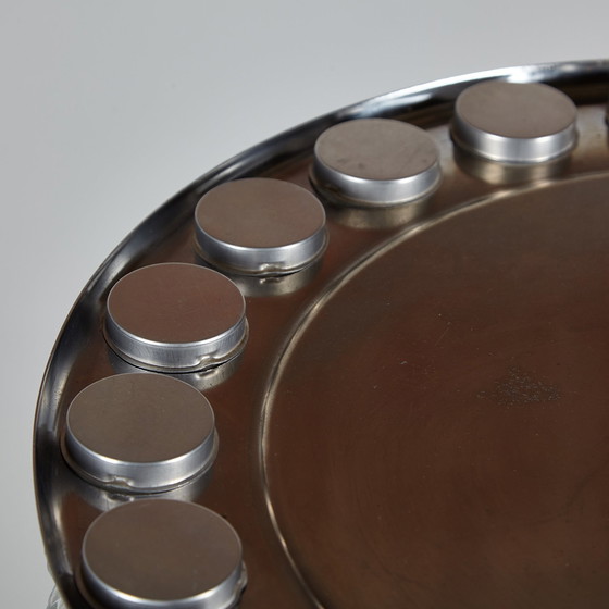 Image 1 of Glas en Chroom Kroonluchter