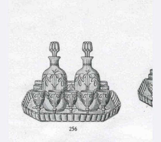 Image 1 of Drankenkaraffen Saint Louis Gekleurd Kristal