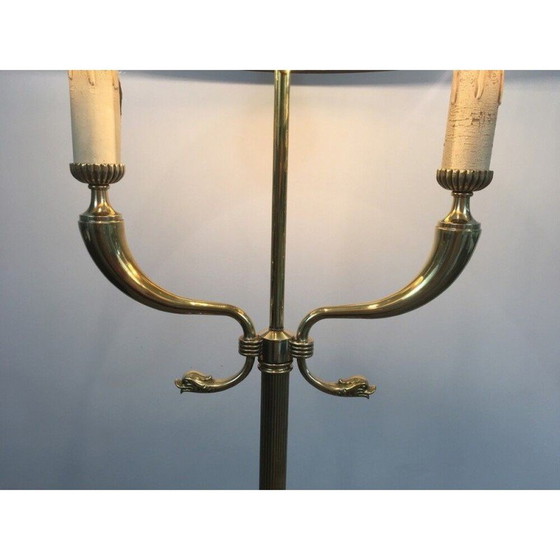 Image 1 of Vintage messing vloerlamp voor Maison Jansen, Frankrijk