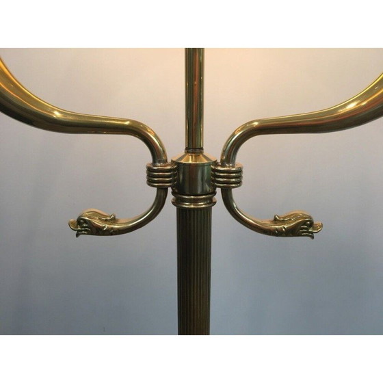 Image 1 of Vintage messing vloerlamp voor Maison Jansen, Frankrijk