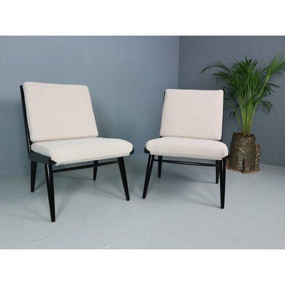 Image 1 of Paar vintage houten stoelen van Hans Mitzlaff voor Eugen Schmidt Soloform, Duitsland 1953