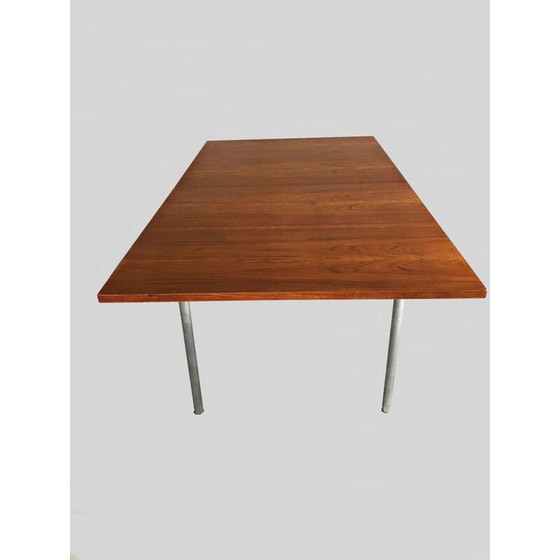 Image 1 of Vintage uitschuifbare eettafel in teak van Hans Wegner voor Andreas Tuck