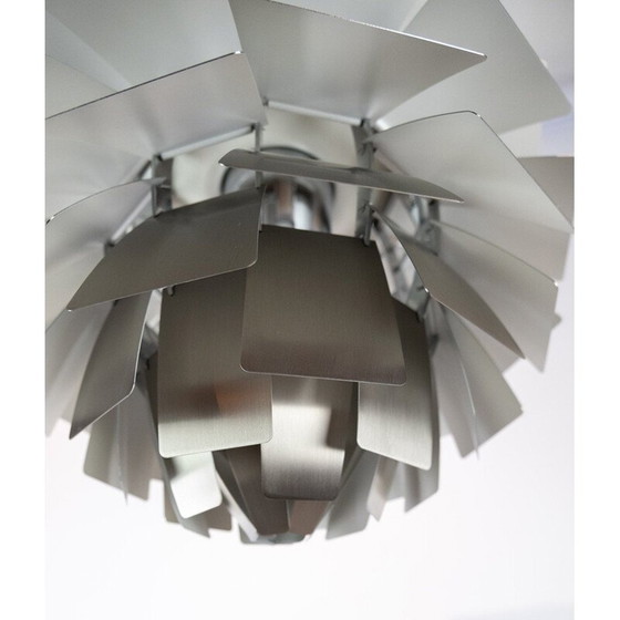 Image 1 of Vintage artisjok geborsteld stalen hanglamp van Poul Henningsen, 1958