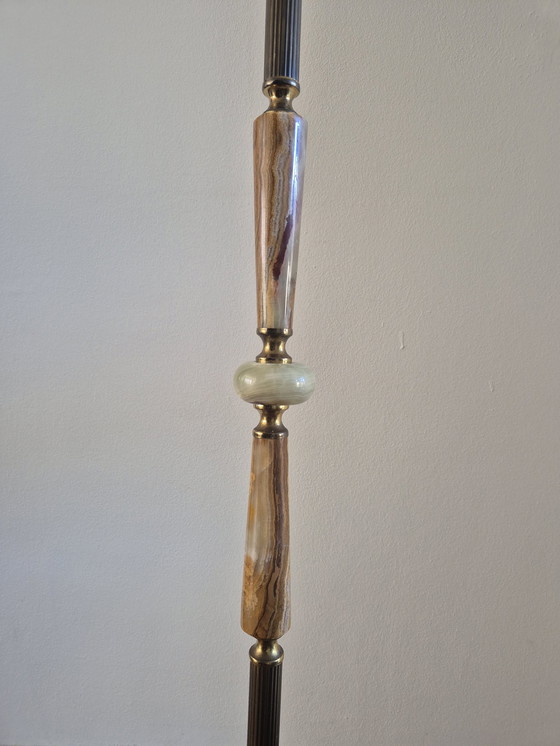 Image 1 of Vintage Vloerlamp Onyx Groot Staande Lamp 