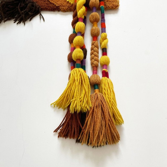 Image 1 of Vintage katoenen wollen wandkleed van Ewald Kröner voor Schloss Hackhausen, Duitsland 1970