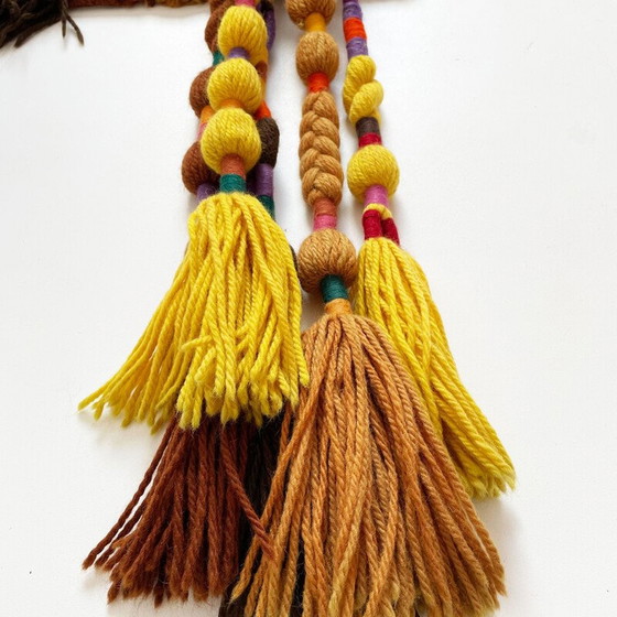 Image 1 of Vintage katoenen wollen wandkleed van Ewald Kröner voor Schloss Hackhausen, Duitsland 1970