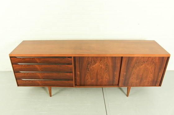 Image 1 of Deens palissander & teak dressoir van Ib Kofod Larsen voor Fredericia Møbelfabrik 1950's