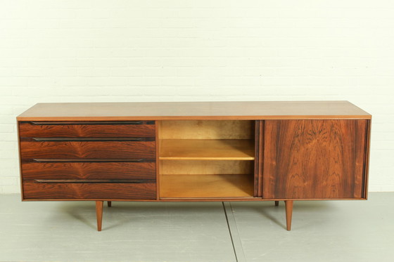 Image 1 of Deens palissander & teak dressoir van Ib Kofod Larsen voor Fredericia Møbelfabrik 1950's