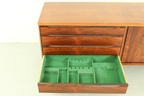 Image 1 of Deens palissander & teak dressoir van Ib Kofod Larsen voor Fredericia Møbelfabrik 1950's