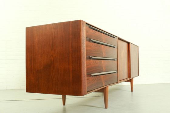 Image 1 of Deens palissander & teak dressoir van Ib Kofod Larsen voor Fredericia Møbelfabrik 1950's