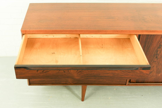 Image 1 of Deens palissander & teak dressoir van Ib Kofod Larsen voor Fredericia Møbelfabrik 1950's