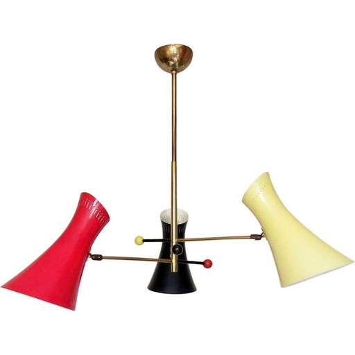 Vintage atomaire kroonluchter, 1950