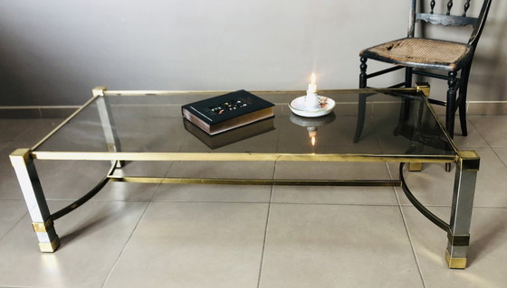 Image 1 of Hollywood Regency Vintage Verchroomde Salontafel