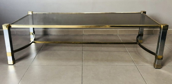 Image 1 of Hollywood Regency Vintage Verchroomde Salontafel