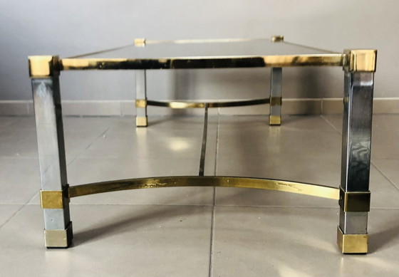 Image 1 of Hollywood Regency Vintage Verchroomde Salontafel