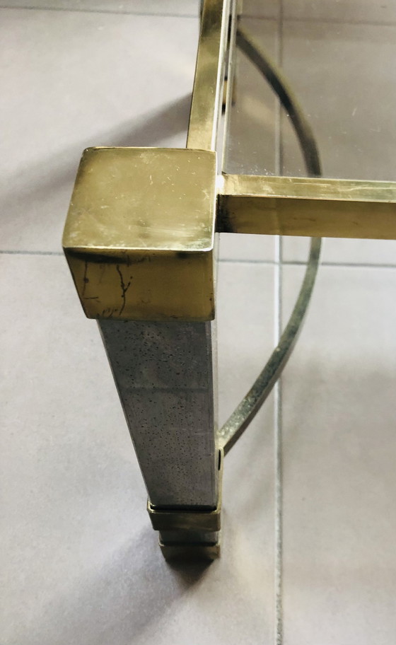 Image 1 of Hollywood Regency Vintage Verchroomde Salontafel