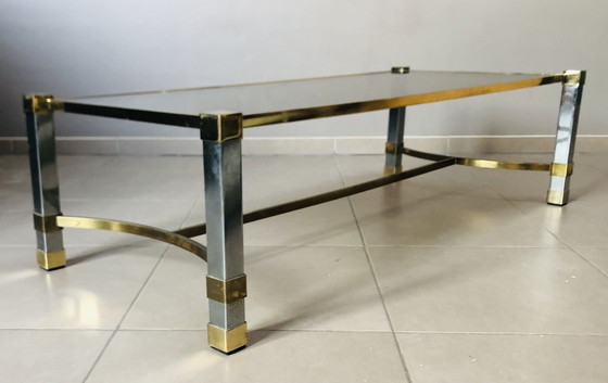 Image 1 of Hollywood Regency Vintage Verchroomde Salontafel