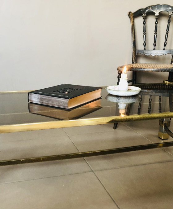 Image 1 of Hollywood Regency Vintage Verchroomde Salontafel