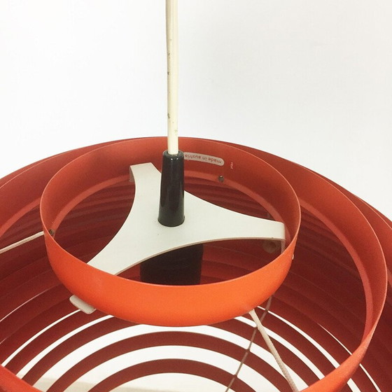 Image 1 of Oostenrijkse hanglamp met 21 ringen van Vest Oostenrijk - 1960