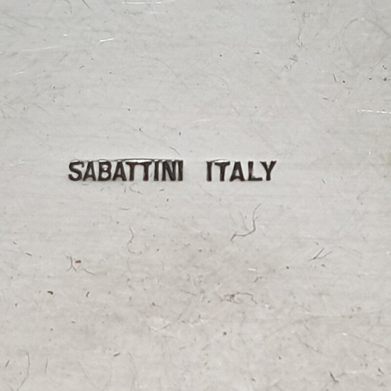 Image 1 of Vintage Lino Sabattini zilverwerk vaas Italiaans 1970