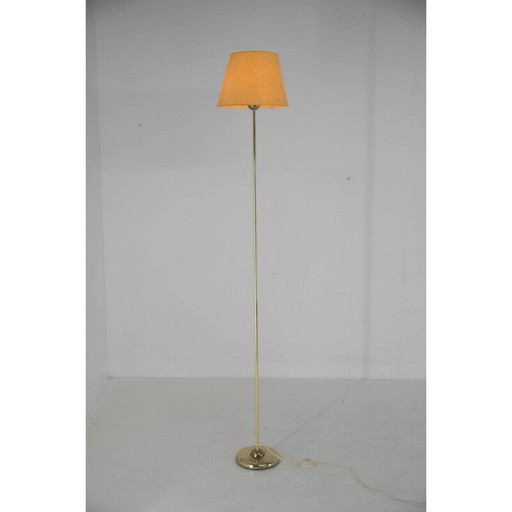 Vintage messing en perkament vloerlamp voor Ikea, 1980