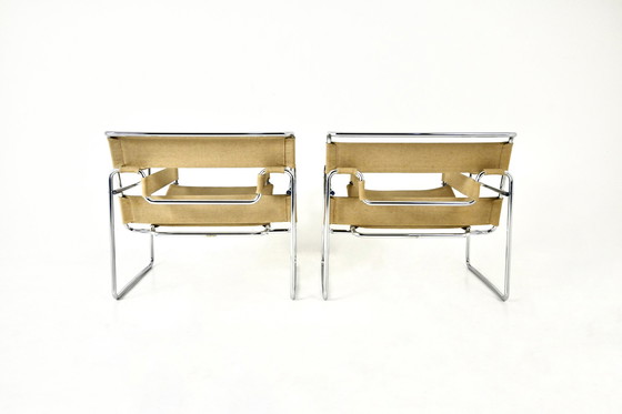 Image 1 of Paar "Wassily" fauteuils van Marcel Breuer voor Gavina, 1970S