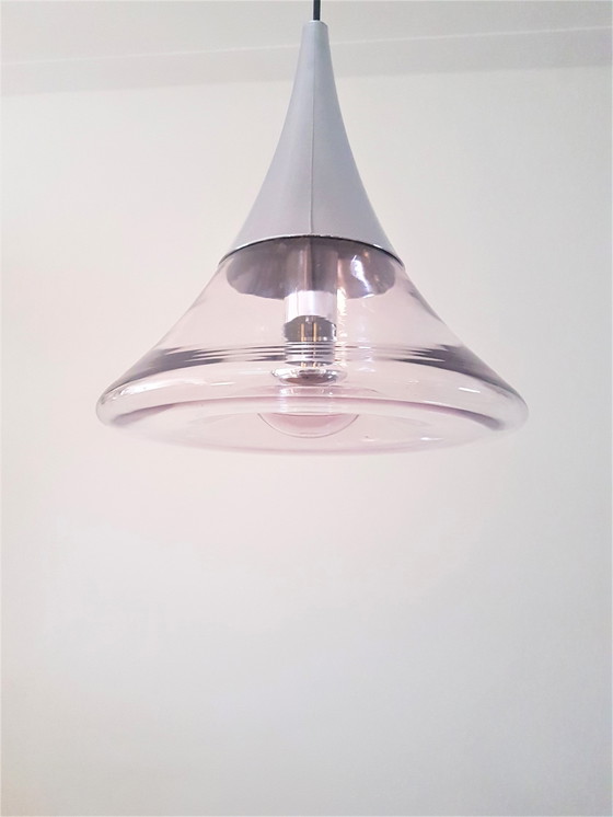 Image 1 of Space Age hanglamp Glashutte Limburg 1960