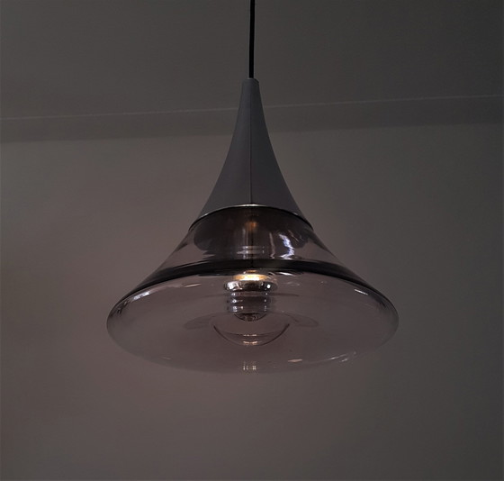 Image 1 of Space Age hanglamp Glashutte Limburg 1960