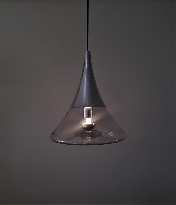 Image 1 of Space Age hanglamp Glashutte Limburg 1960