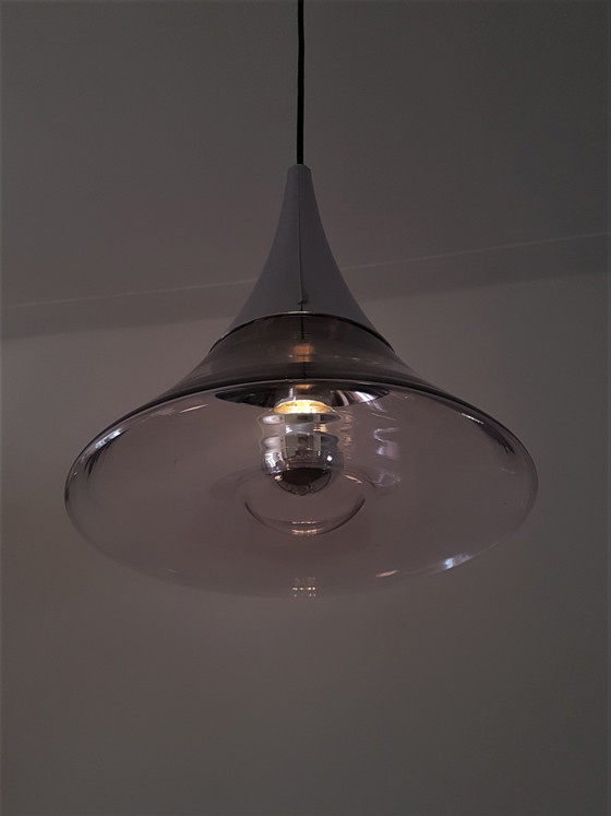 Image 1 of Space Age hanglamp Glashutte Limburg 1960